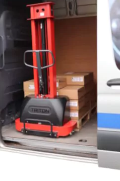 Self loading pallet stacker