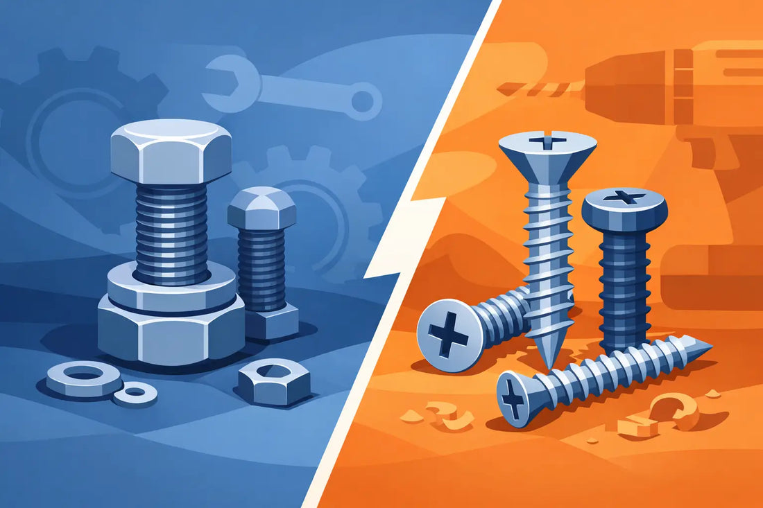 Bolts vs Screws Differences for Trade Work