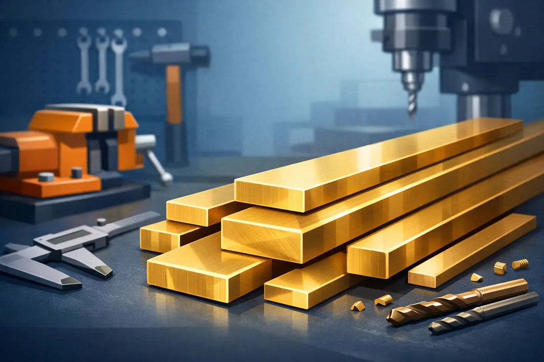 Brass Flat Bar Stock for Workshop Fabrication
