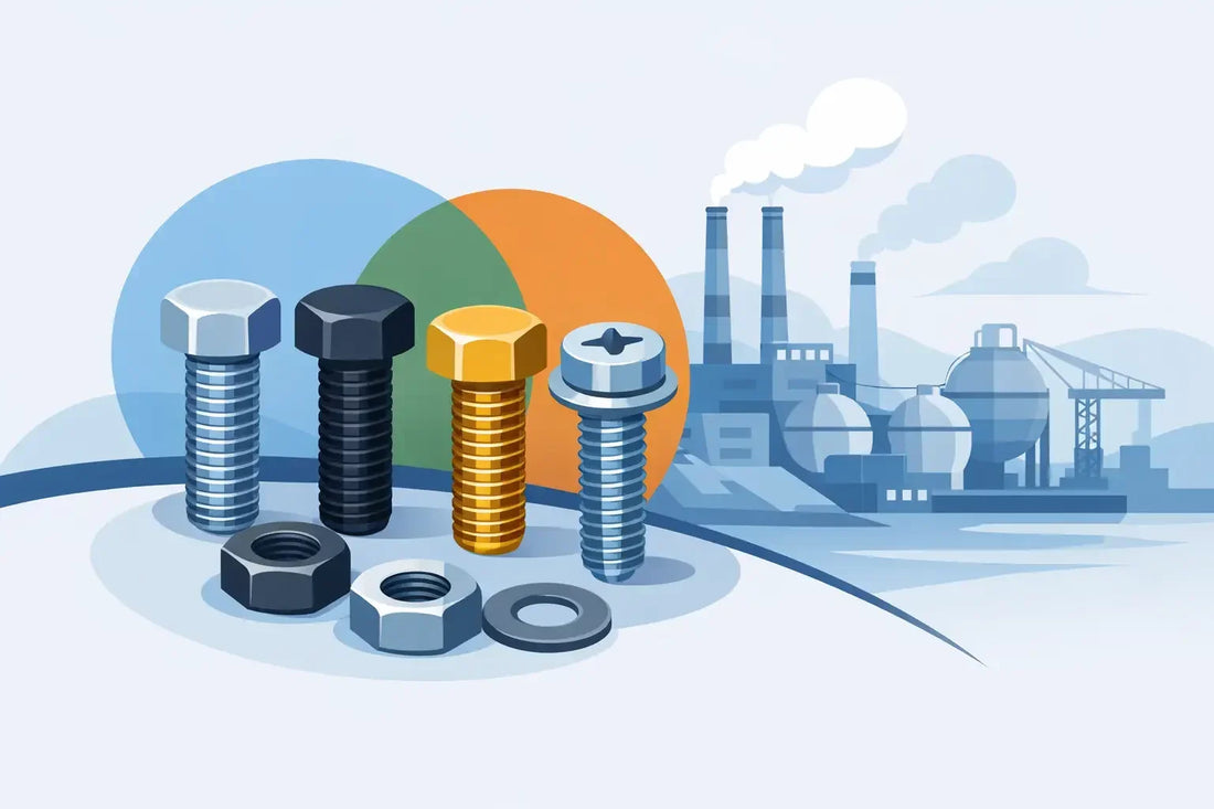Industrial fastener coatings compared for corrosion resistance and assembly