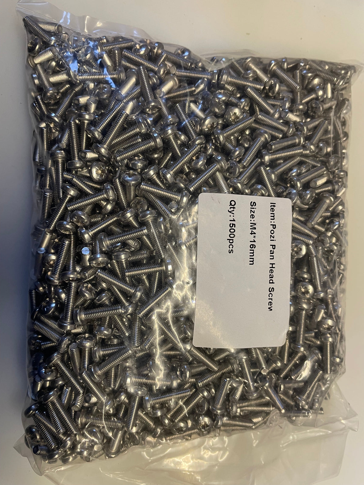 M4 x 16 Pozi Pan head screws A2 Stainless steel