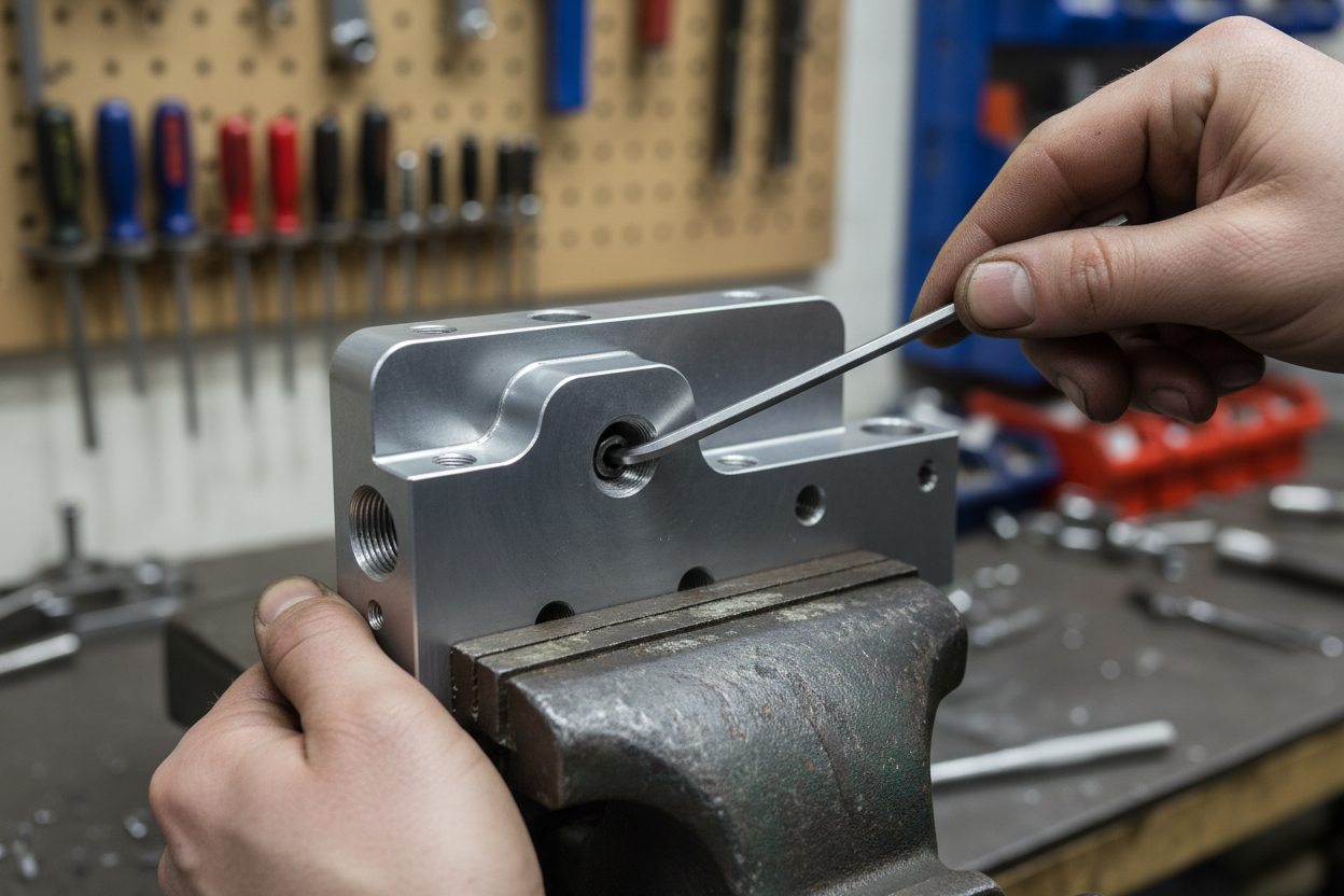 1.5mm Hex Allen Key - In Use on Bolt