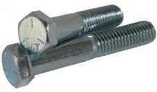 Hex bolts M24 zinc plated high tensile steel bolts 160mm length pack of 2
