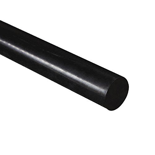Tige ronde en HDPE - Noire 30 mm de diamètre x 300 mm de long, Grade A PE500