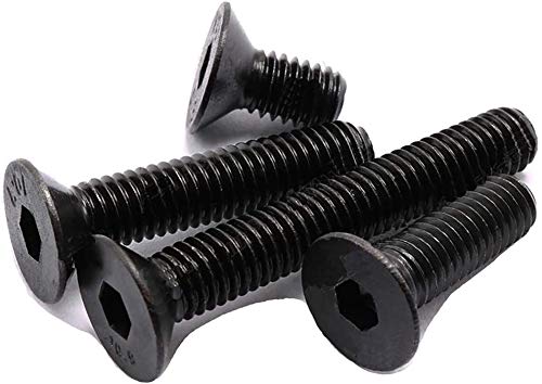 M4 x 30 Socket Countersink Screws Black Grade 10.9 Pack of 12 DIN 912