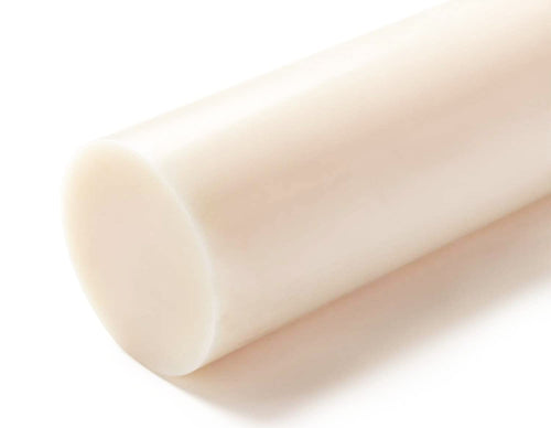 Delrin Acetal Copolymer Rod - White 30mm Diameter x 300mm Long, Grade A PE500 - Warehouse Equip UK