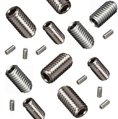 M6 x 5mm Socket Set Screws A2 Stainless Steel Grub Screws - Pack of 10