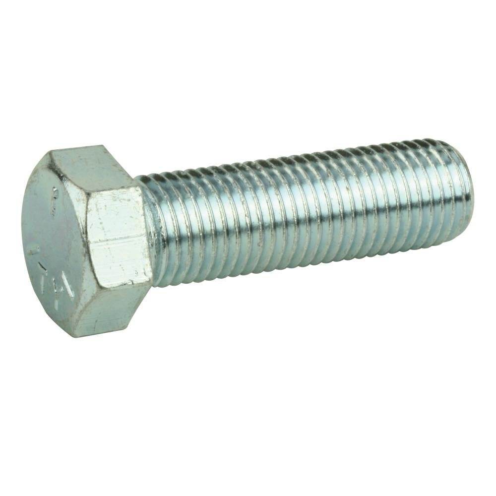 M5 x 16 hex head set screws zinc plated pack of 20 high tensile steel 8.8 grade