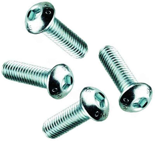 1/4 inch x 1/2 inch UNC socket button bolts A2 stainless steel pack of 4