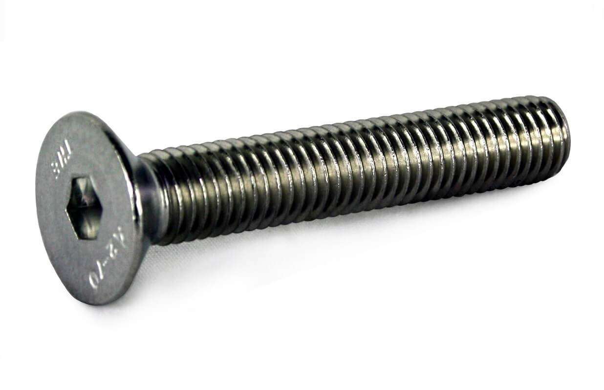 Pack of 6 M6 x 30mm A2 stainless steel socket countersunk screws DIN 7991 corrosion resistant