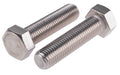 M10 x 25 Hex Bolt set screws A2 stainless steel pack of 4 Din 933 corrosion resistant