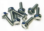 M6 x 20mm flanged hex head stainless steel bolt fully threaded corrosion resistant