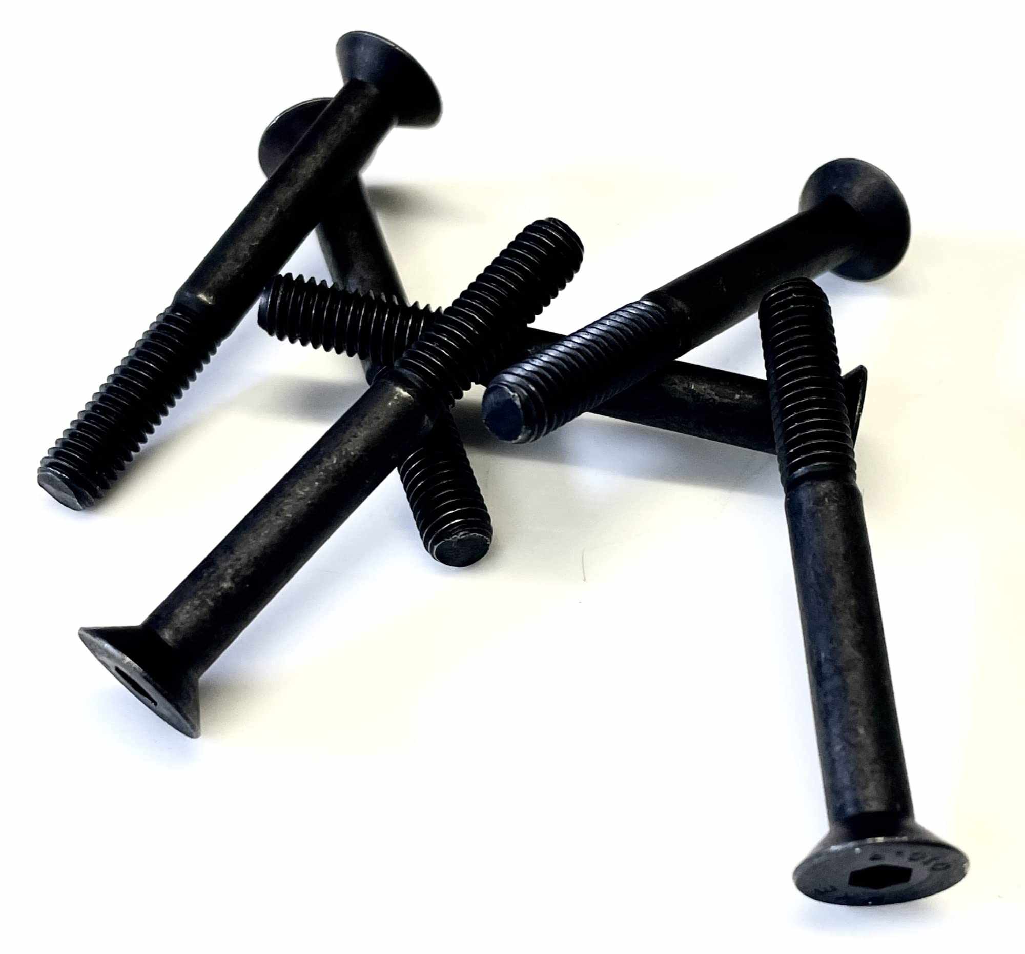 M6 x 50 black socket countersink bolts high tensile grade 10.9 pack of 6