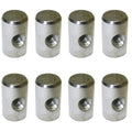 M8 Barrel Nuts Zinc Plated M8 x 14mm od x 20mm long Pack of 8