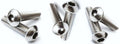 6 x 1/4 inch diameter A2 stainless steel button head bolts with 20 TPI UNC thread, 1/2 inch long for motorbikes and classic cars