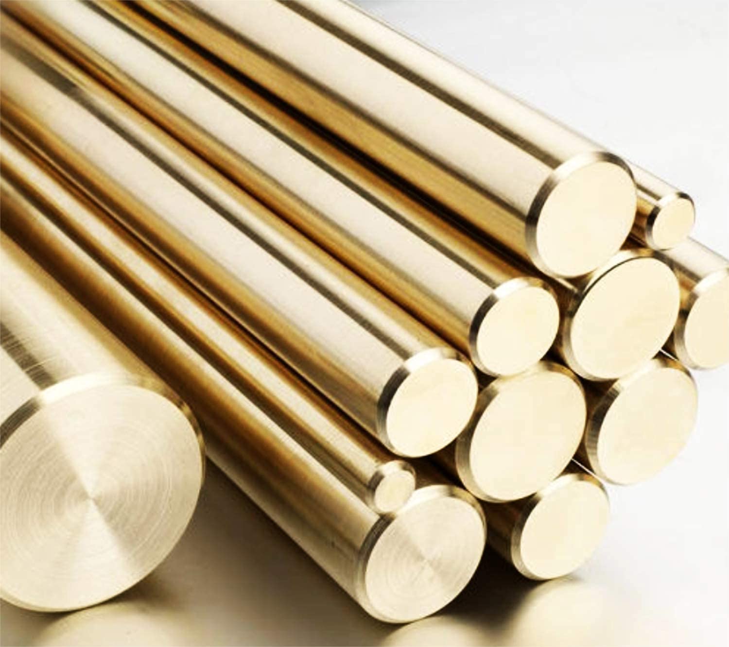 Brass CZ121 Round Bar Rod - Diameters 8mm 10mm & 12.7mm x 300mm lengths Suitable for model making