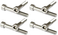 M8 x 120mm Socket Cap Screws Grade 12.9 Half Threaded Zinc Plated - Pack of 8
