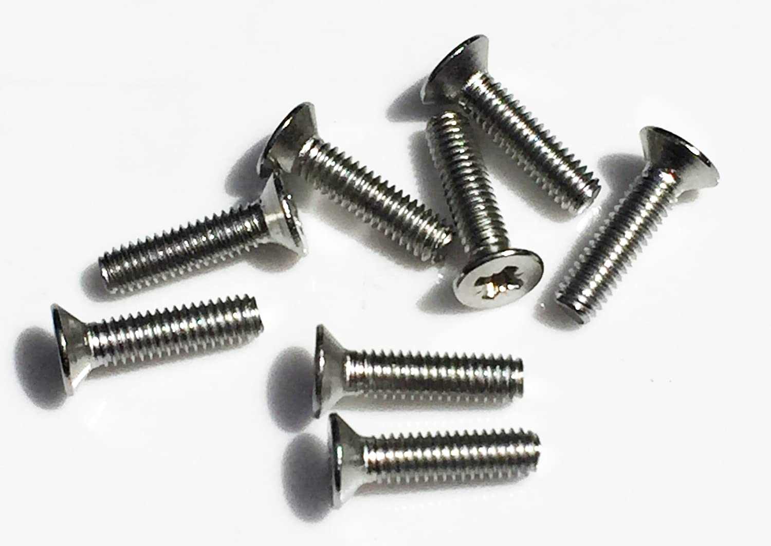 Pack of 8 M6 x 30 Pozi countersink screws A2 stainless steel corrosion resistant