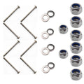 J&A Racing M12 x 150 marine grade stainless steel coach bolts with nuts and washers pack of 8