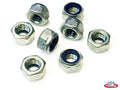 M12 STEEL ZINC nyloc nut x 8