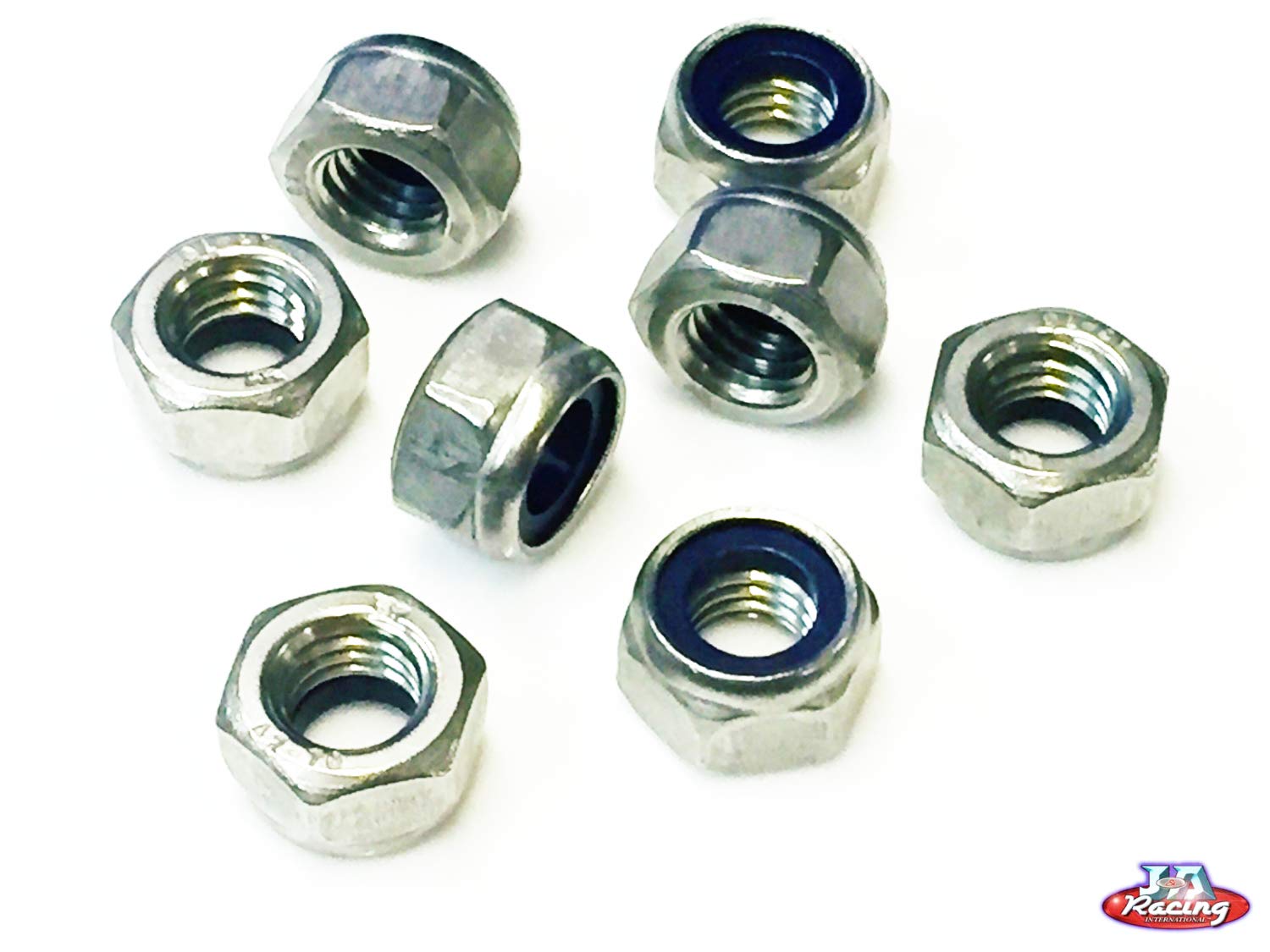 M12 STEEL ZINC nyloc nut x 8