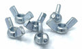 Pack of 6 M12 wing nuts mild steel zinc plated for easy hand tightening and corrosion resistance