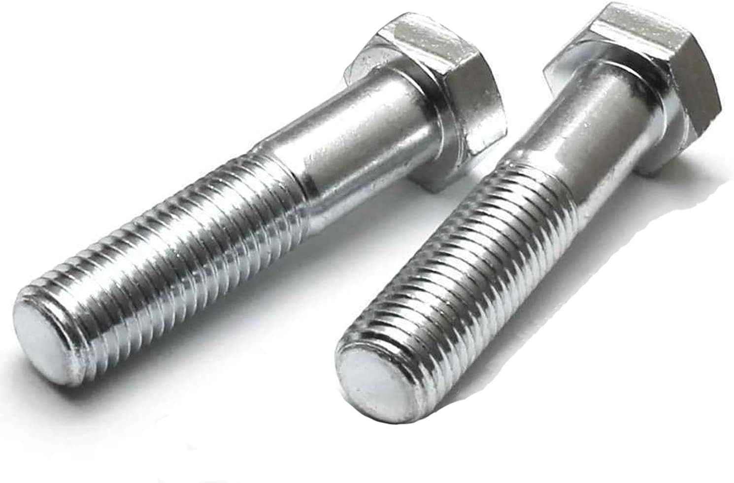 High tensile zinc plated M16 hex bolts 170mm part threaded pack of 2
