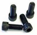 Pack of 4 black 1/2 inch x 1 1/4 inch UNC 13 TPI high tensile socket cap bolts for CNC machinist T slot fixtures