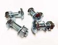 M12 x 40 Coach Bolts pack of 4 with nuts and washers corrosion resistant zinc plated DIN 603