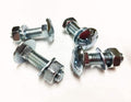 M8 x 30 Coach Bolts Carriage Bolts Cup Square Bolts BZP 4.8 Complete with Full Nuts & Form A Washers DIN 603 Pack of 4