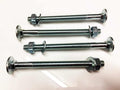 M12 x 100 Coach Bolts with nuts and washers pack of 4 corrosion resistant for industrial use