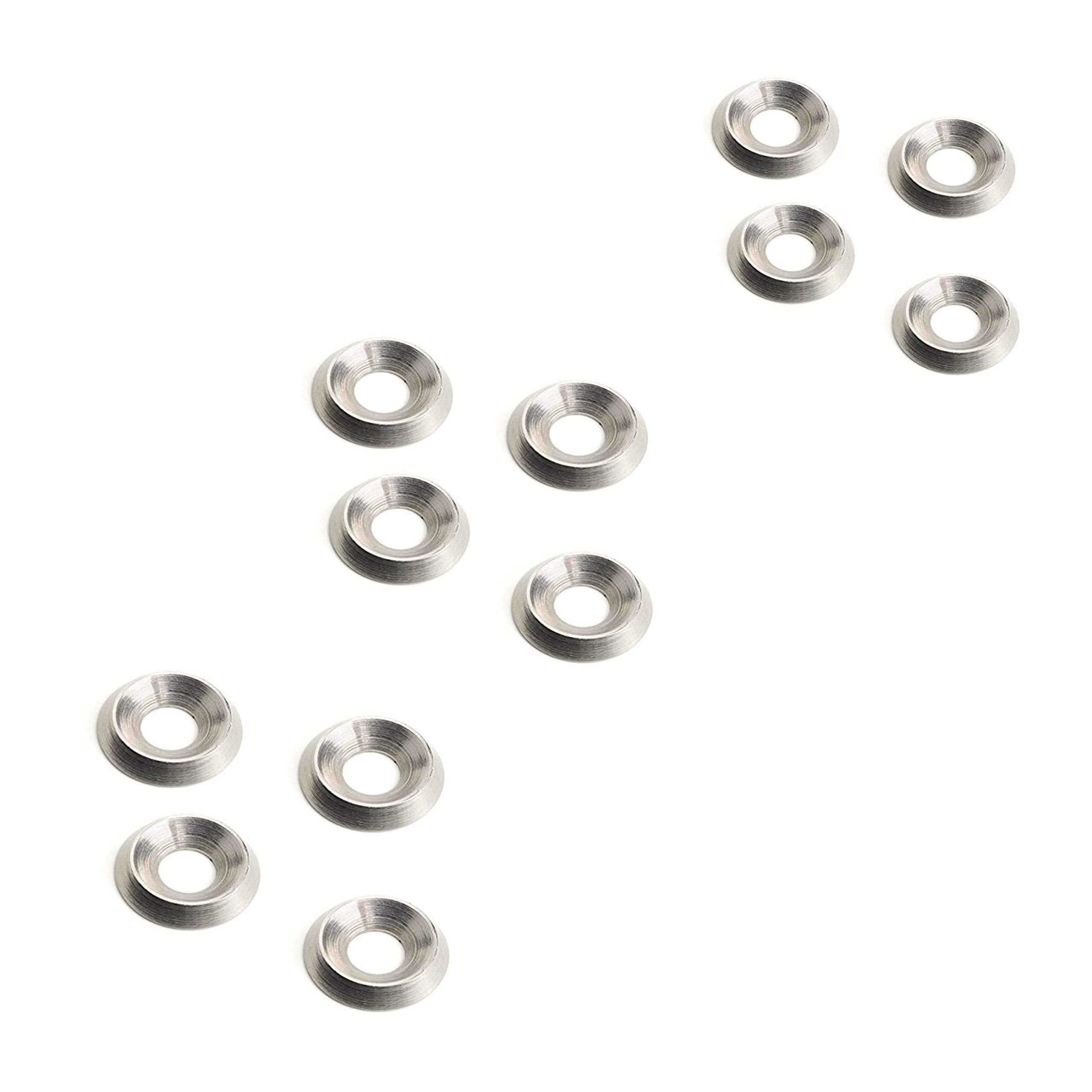 M6 Countersunk Solid Metal Finishing Cup Washer (12 Pack) A2 Grade Stainless Steel Finishing Washers.
