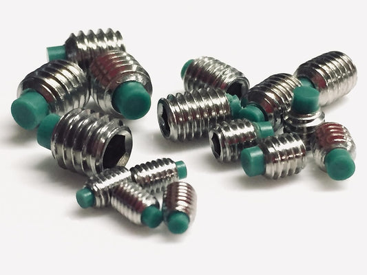 Nylon Tip Grub Screws are Manufactured from 304 Stainless Steel A2, with a self Colour Finish M6 x 7.5mm (Pack of 16)