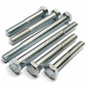 M10 x 180 hex head bolts with nuts and washers zinc plated pack of 4 for industrial use