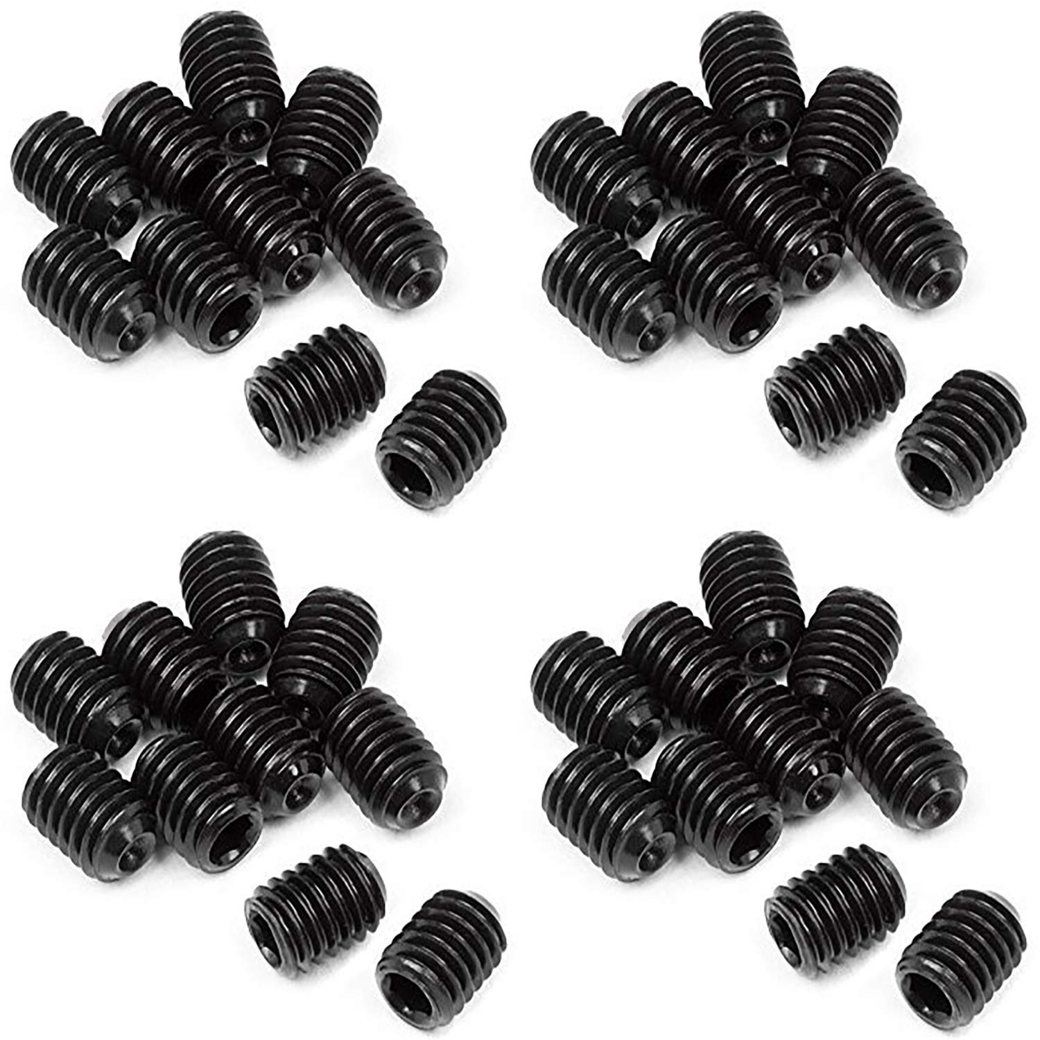 M3 x 5mm 10.9 grade steel grub screw pack of 25