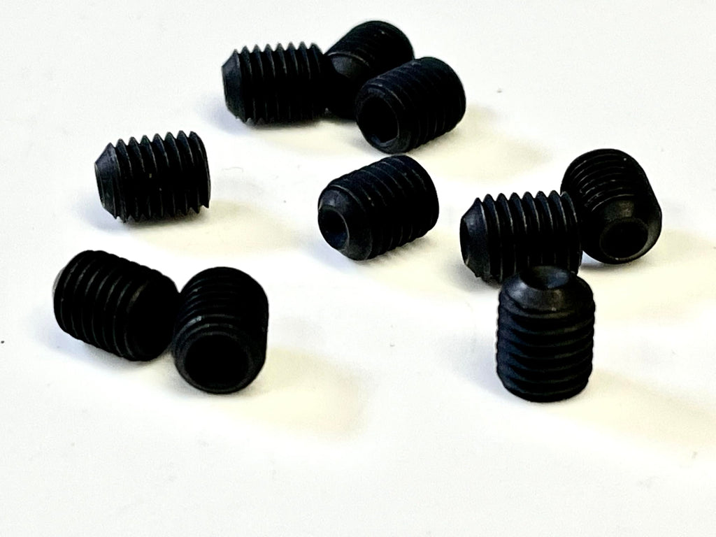 UNF 1/4 inch x 5/16 inch Socket Grub Screws - 24 TPI - High Tensile 10.9 - Pack of 10