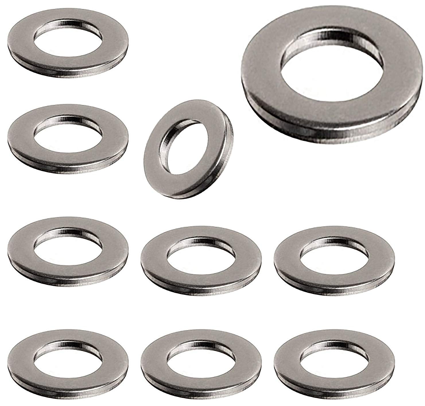 M8 Washer 8.4mm A2 Stainless Steel Form A Thick Flat Washers (10 Pack)