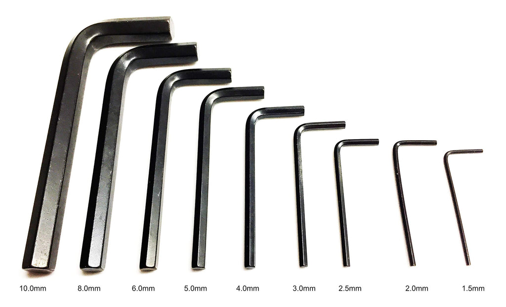 1.5mm Hex Allen Key - Hardened Steel - Single Piece - Metric