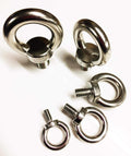 Marine grade 316 stainless steel lifting eye bolts DIN 580 with shoulder for secure heavy load lifting