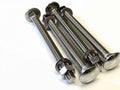 M12 x 150 Coach Bolts A2 stainless steel with nuts and washers pack of 4 fully threaded Din 603 bolts