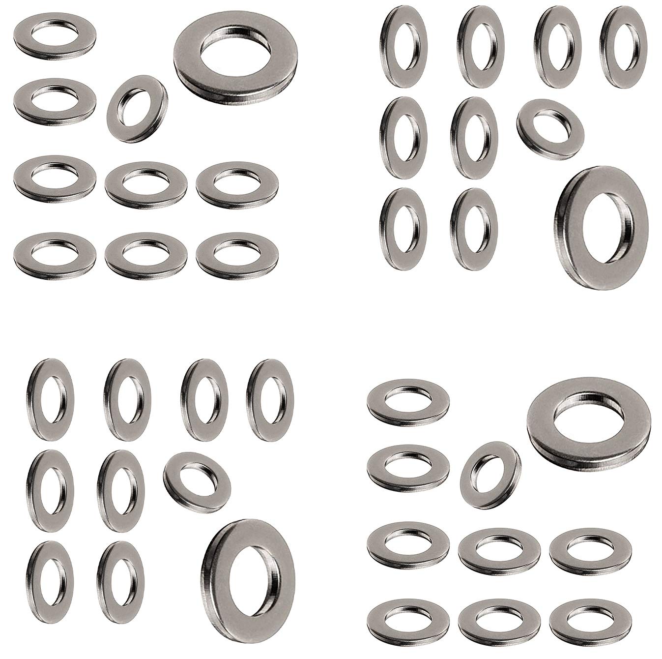M8 Washer 8.4mm A2 Stainless Steel Form A Thick Flat Washers (12 Pack)  …