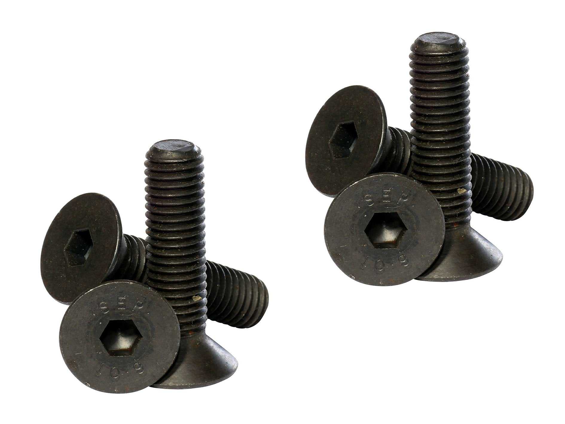 8mm Metric Thread M8x12mm Black High Tensile Countersunk Socket Head Bolts 6 Pack