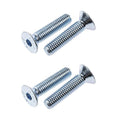 M8 x 30mm Countersunk Socket Screws Grade 10.9 High Tensile Zinc Plated - Pack of 4