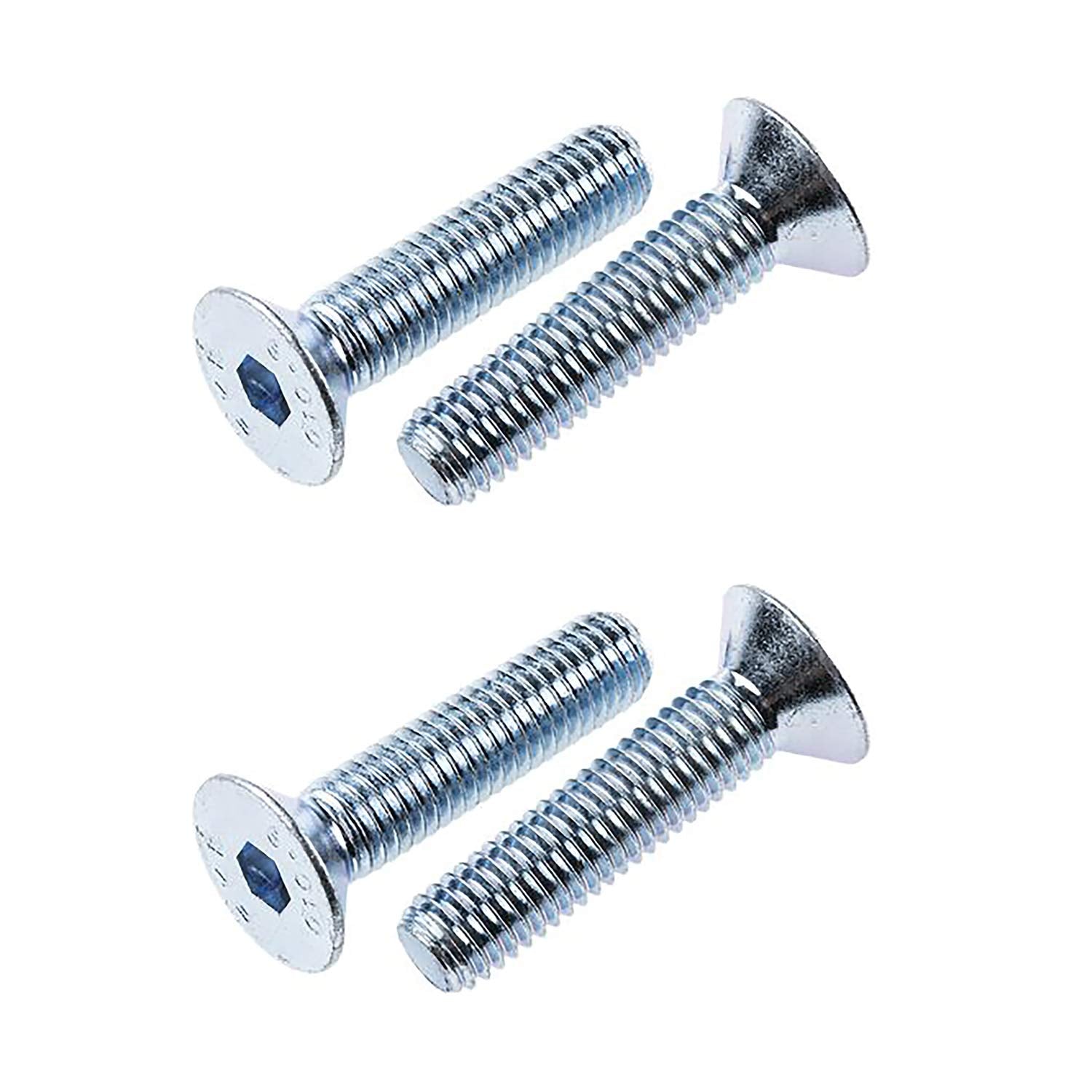 M8 x 30mm Countersunk Socket Screws Grade 10.9 High Tensile Zinc Plated - Pack of 4
