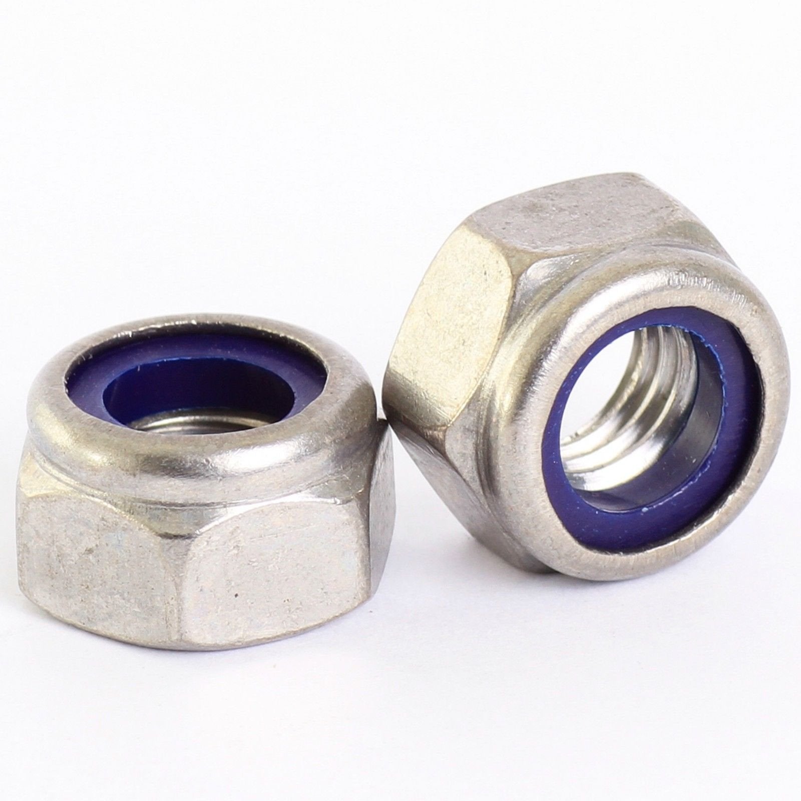 M6 Nyloc Nut A2 Stainless Steel Pack of 8