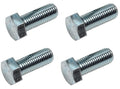 M8 x 50mm Hex Head Bolts Grade 8.8 Zinc Plated DIN 933 - Pack of 4
