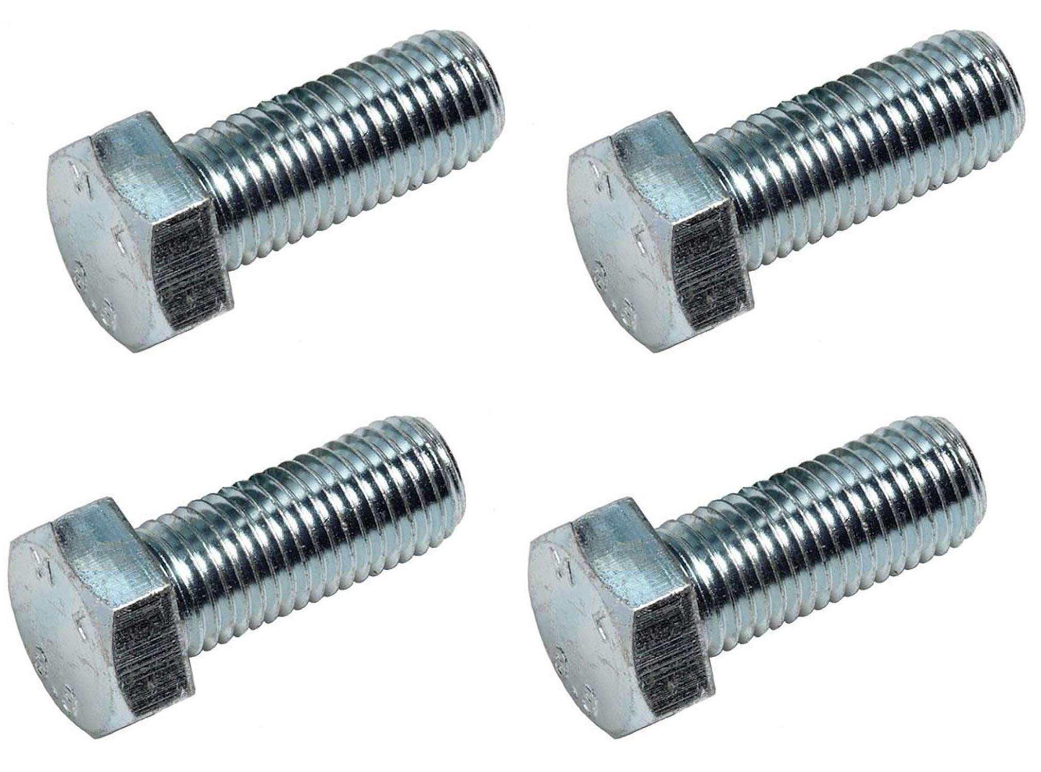 M16 x 70 hex head zinc bolts six-pack corrosion-resistant full thread grade 6 industrial fasteners