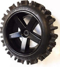Pair of RC 4 Wheel drive large scale off road wheels and tyres with foam inserts for FG Leopard, Marder, and Carson cars