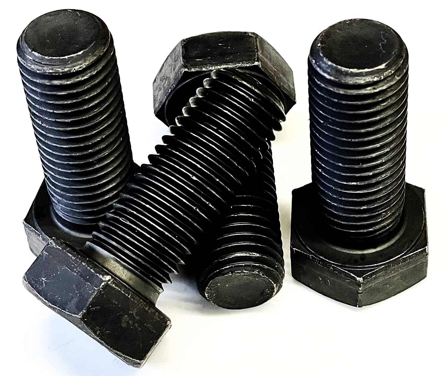 M12 x 35 Hex Bolt black high tensile steel pack of 2