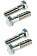Pack of 4 M20 x 75 Hex Bolts Zinc Clear 8.8 Grade corrosion-resistant industrial strength